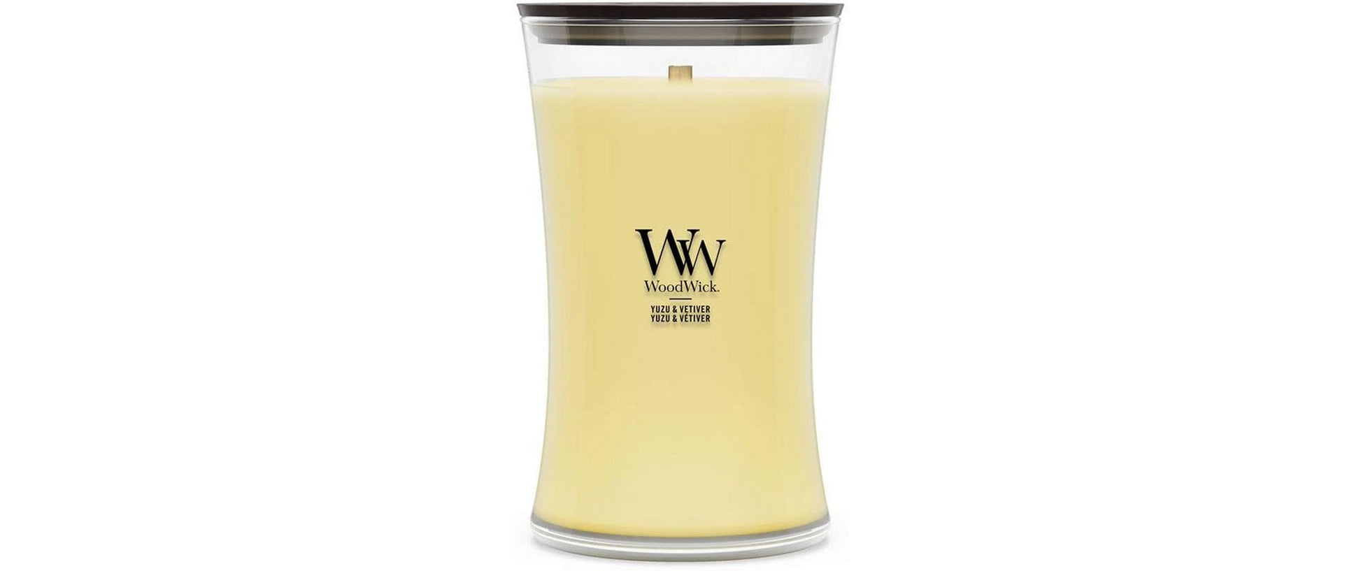 WoodWick Duftkerze – Yuzu & Vetiver – Ø 10,2 × 17,8 cm