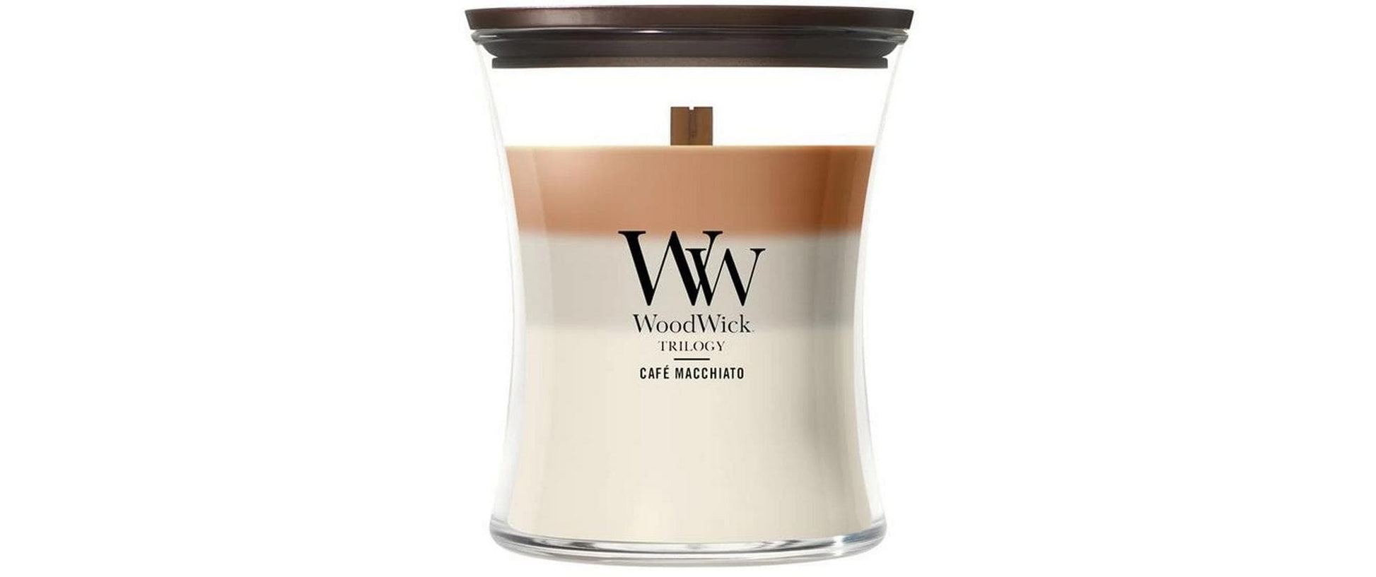 WoodWick Duftkerze – Honig, Mandel, Milch, Tonkabohne – Ø 10 × 11 cm