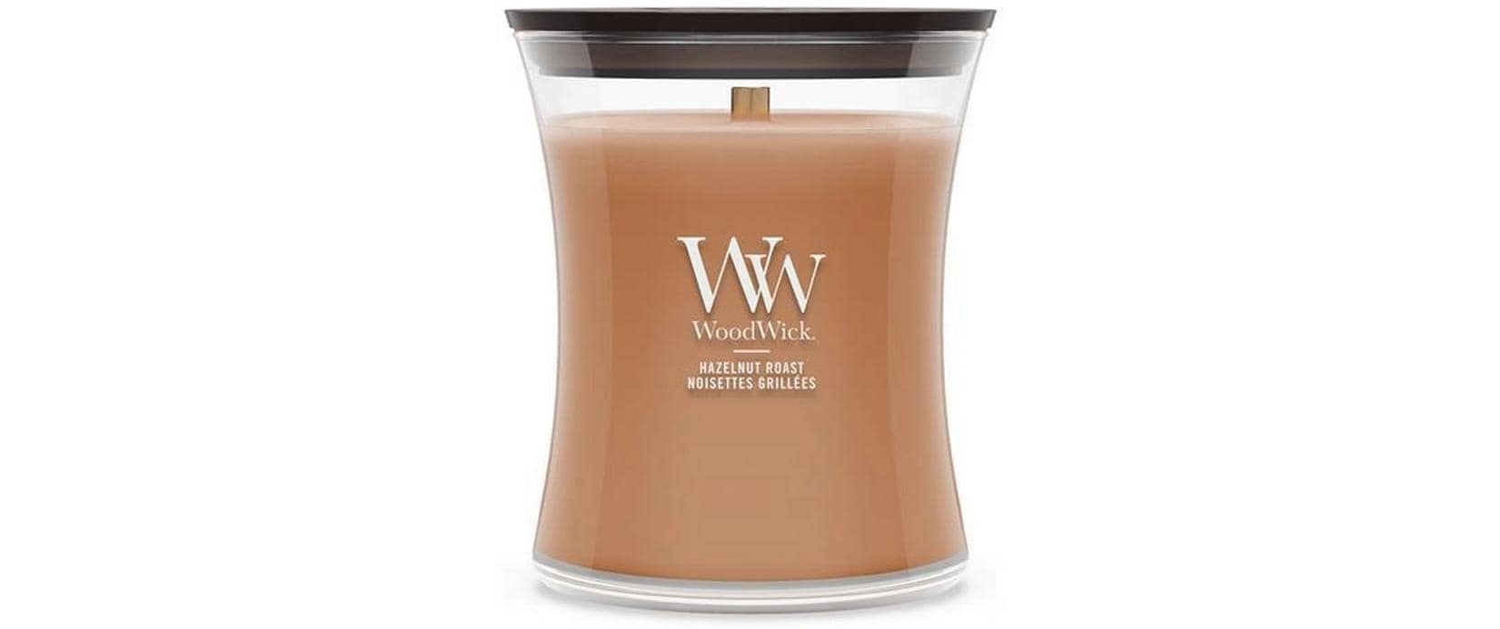WoodWick Duftkerze – Hazelnut Roast – Ø 10 × 11 cm