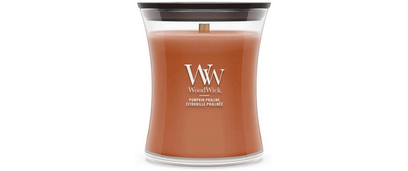 WoodWick Duftkerze – Pumpkin Praline – Ø 10 × 11 cm