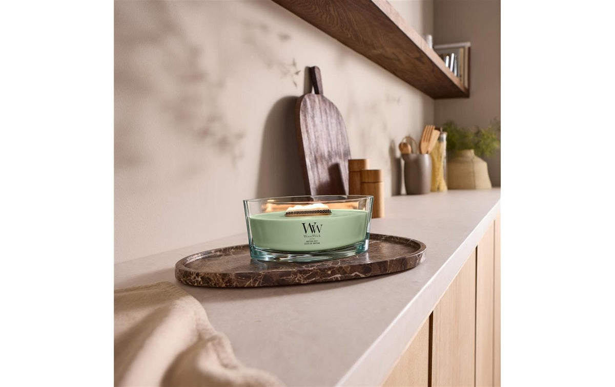 WoodWick Duftkerze – Matcha Zest – Ø 12 × 9 cm