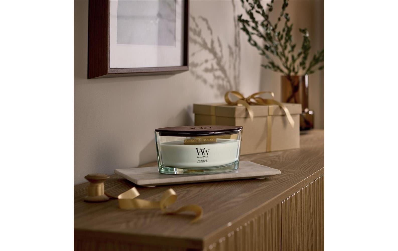 WoodWick Duftkerze – Orchidee – Ø 10 × 9 cm