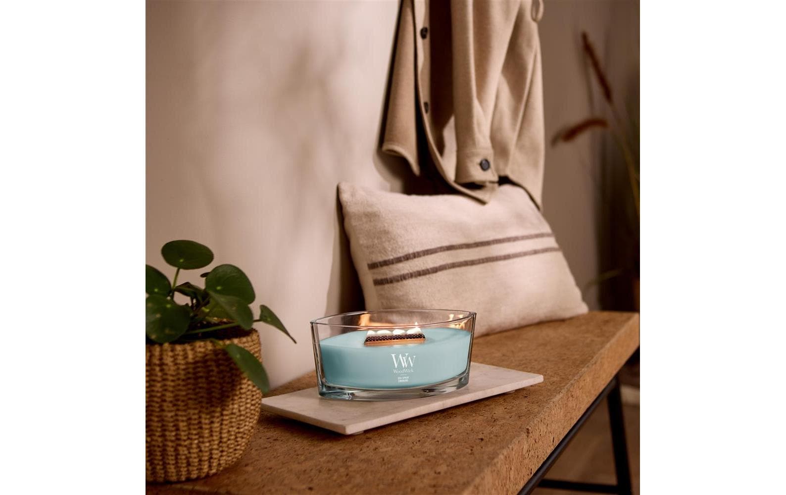WoodWick Duftkerze – Sea Spray – Ø 12 × 9 cm