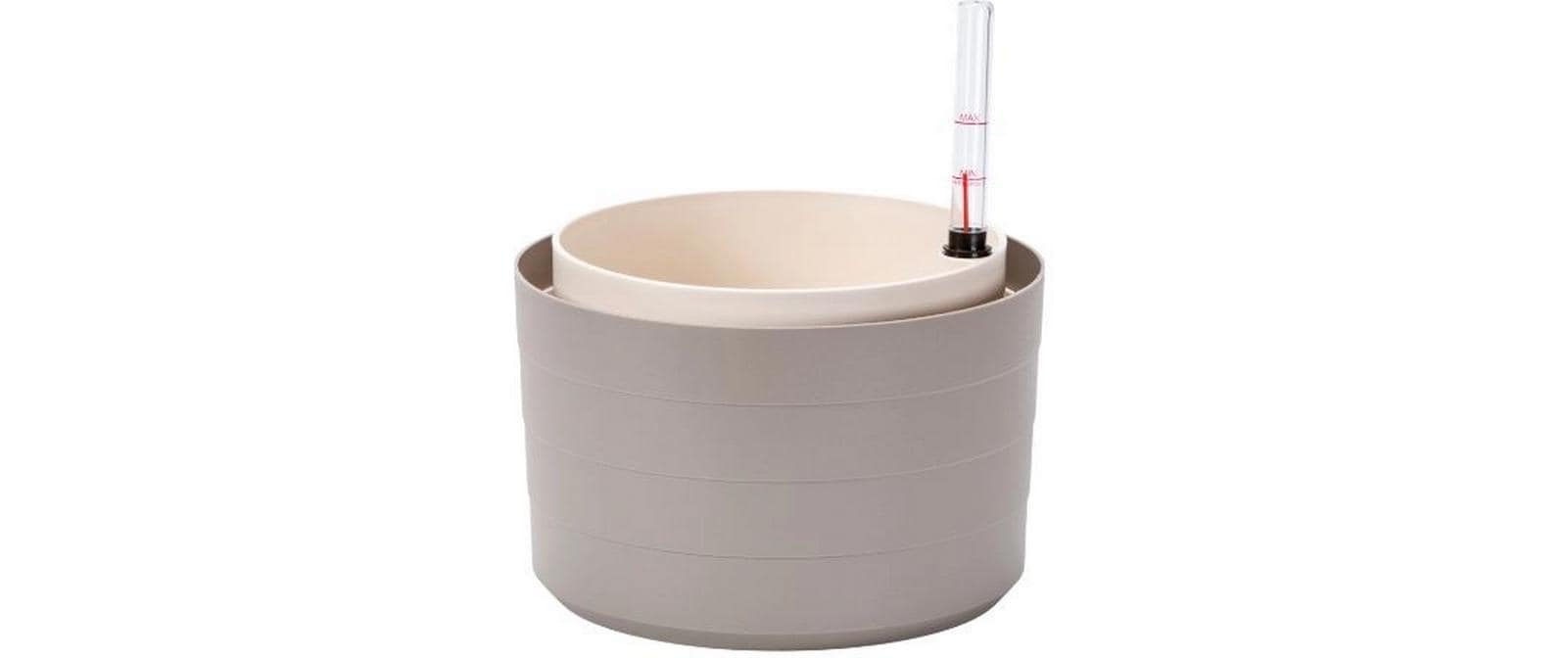 Plastia Berberis Pflanzkübel – Ø 26 × 26 cm, 4000 ml – Kunststoff, mehrfarbig – mit Bewässerung