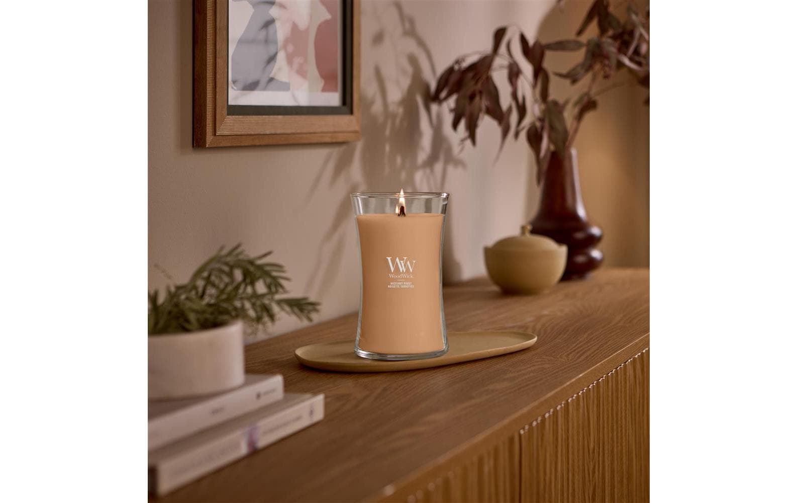 WoodWick Duftkerze – Hazelnut Roast – Ø 10,2 × 17,8 cm