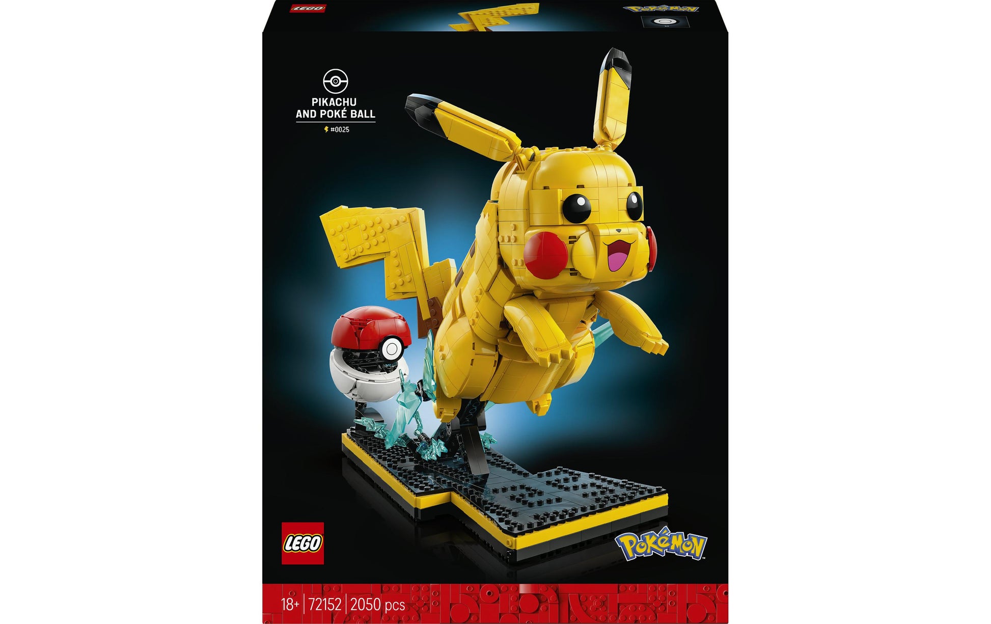 LEGO Set Pokémon 72152 – 2050-teilig – 48 × 11,2 × 37,8 cm – ab 18 Jahren