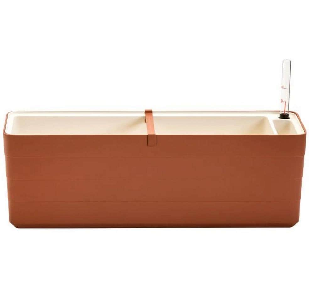 Plastia Bewässerungskasten – 59 × 19,7 × 19,5 cm – Kunststoff, Braun