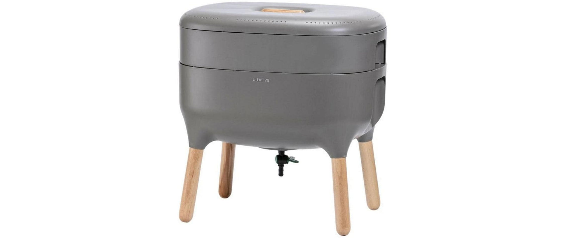 Plastia Urbalive Komposteimer – 42 l – Kunststoff (PP), rechteckig – taupe