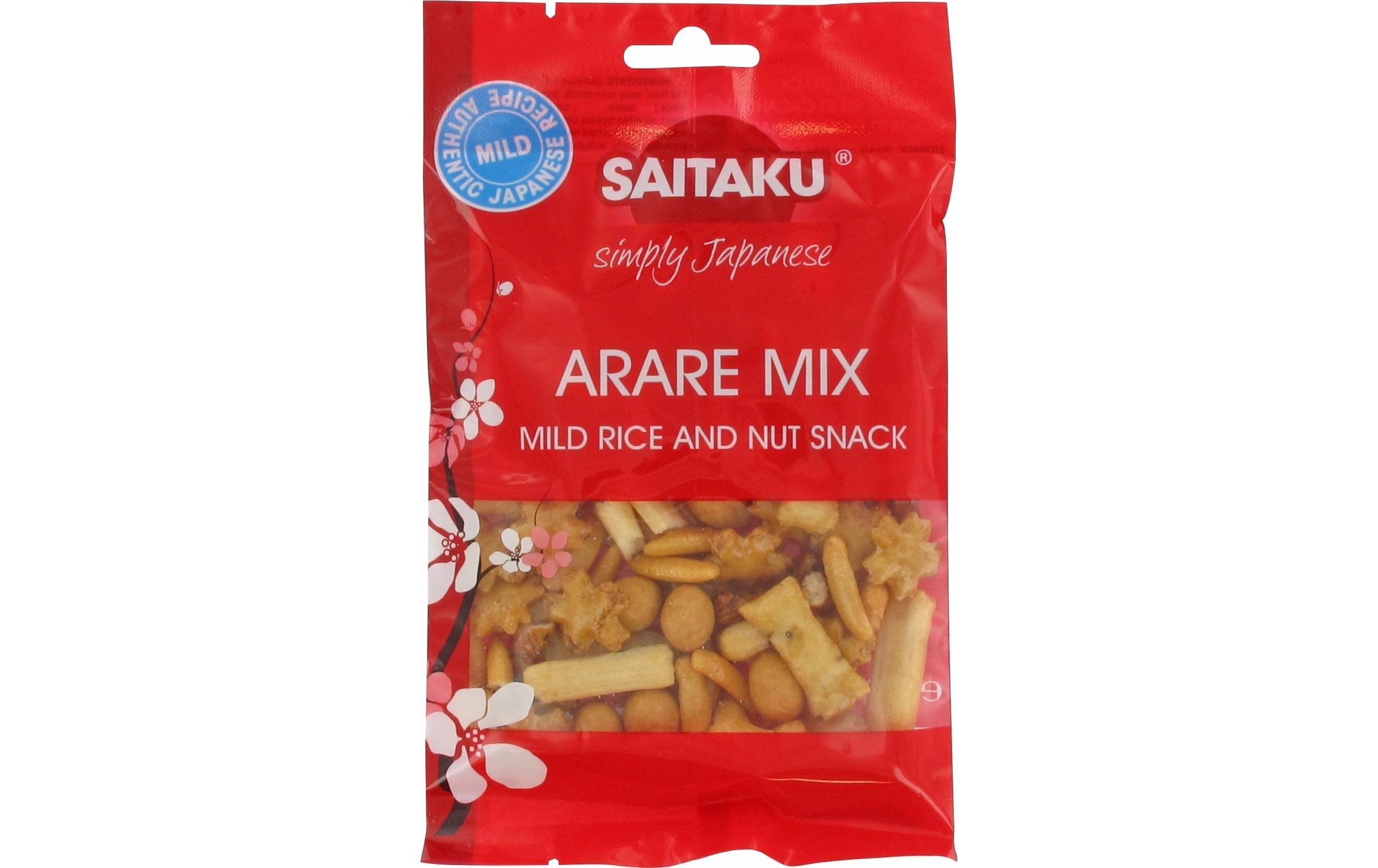 Saitaku Arare Mix Chips & Maissnacks – mild, vegan – 50 g