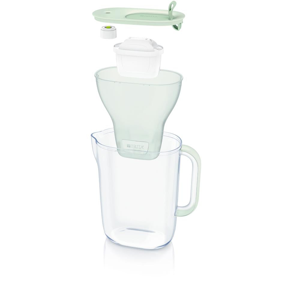 BRITA 1052237 – Wasserfilter-Kanne 1,4 l, Filterwechselanzeige, Kunststoff, Hellgrün
