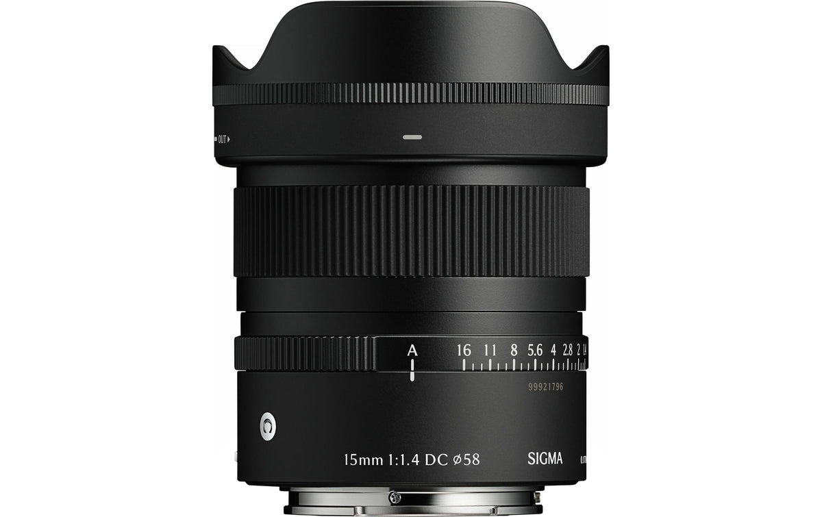 Sigma 15mm f/1.4 Objektiv – für Fujifilm X-Mount – APS-C, Weitwinkel, 58 mm Filter, 0,18 m Naheinstellgrenze