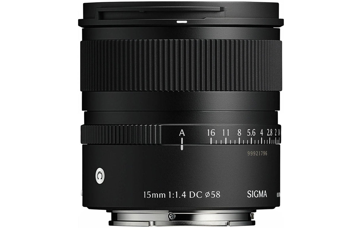 Sigma 15 mm f/1.4 DC C Objektiv – für Sony E-Mount (APS-C), 58 mm Filter, 220 g