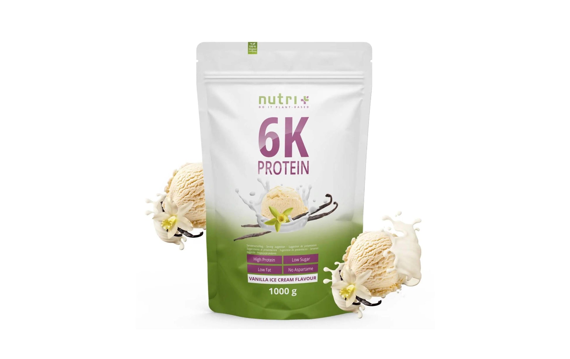 Nutri+ Vegan 6K Protein – Vanille – 1 kg