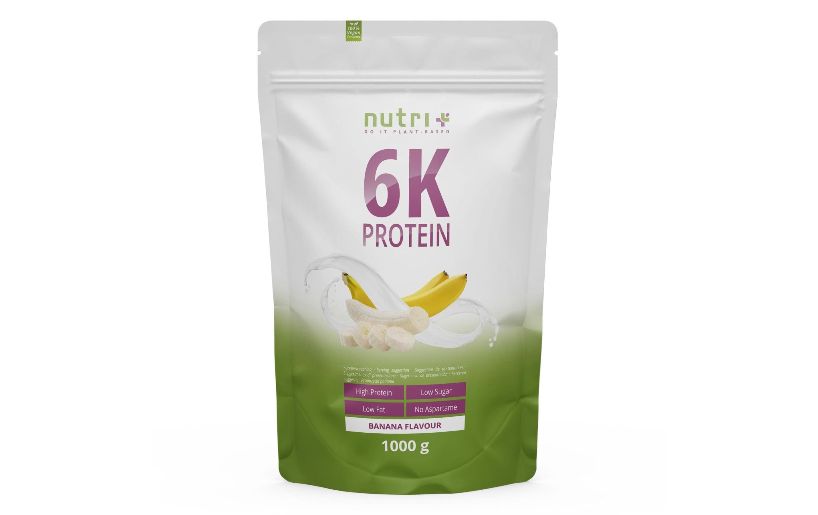 Nutri+ Proteinpulver Banane – vegan, laktosefrei – 1 kg