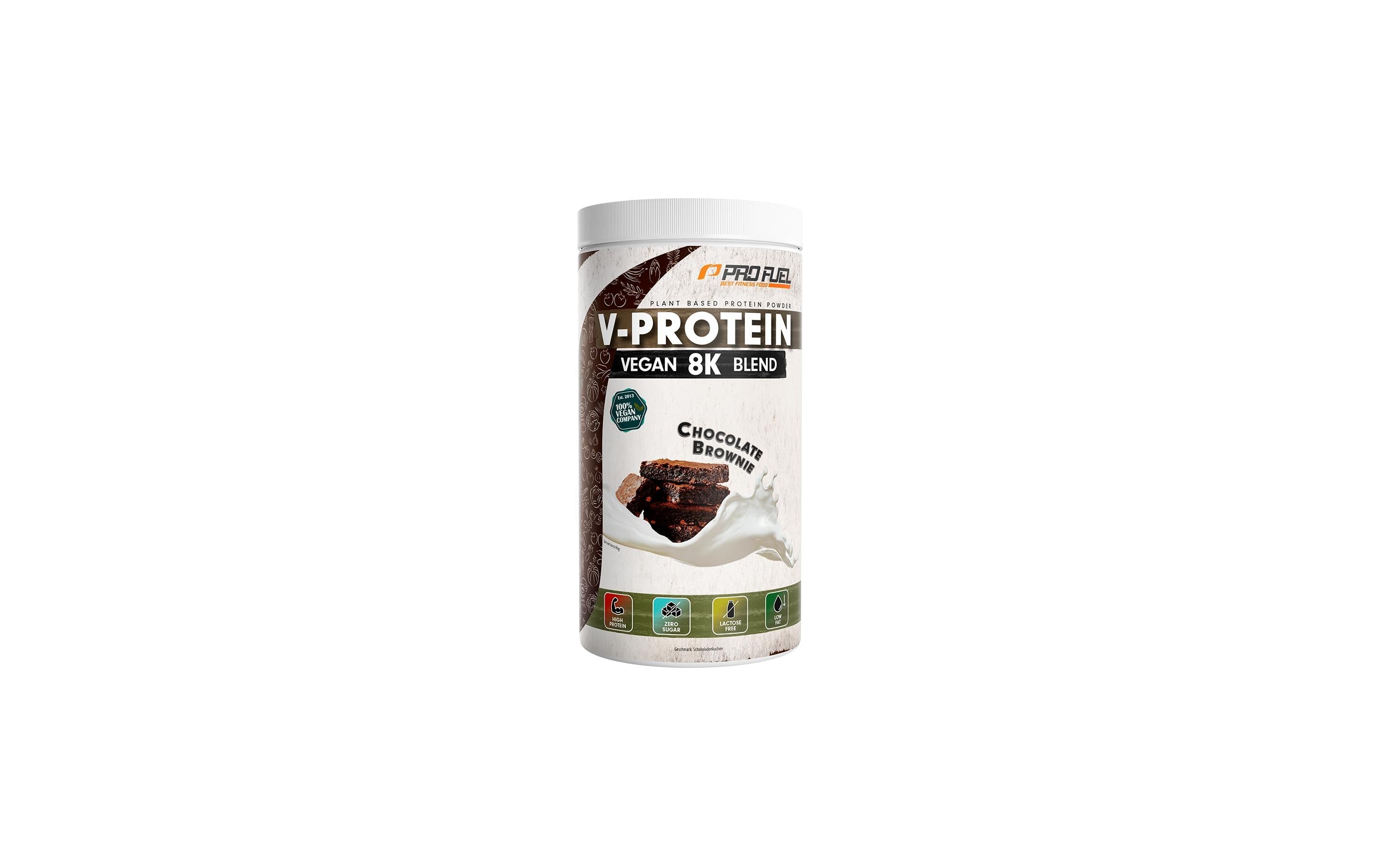 ProFuel Eiweisspulver Brownie – glutenfrei, vegan – 750 g