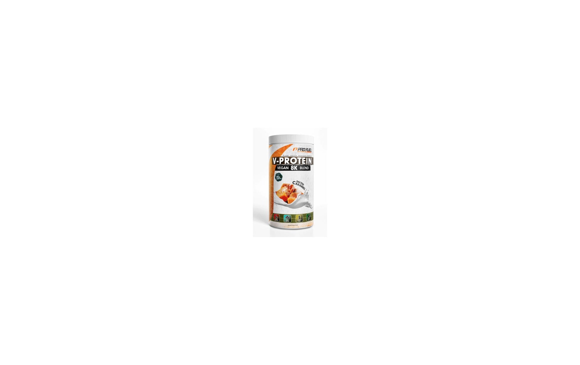Profuel Protein Pulver V-Protein 8K Blend Salted Caramel – glutenfrei, vegan – 750 g