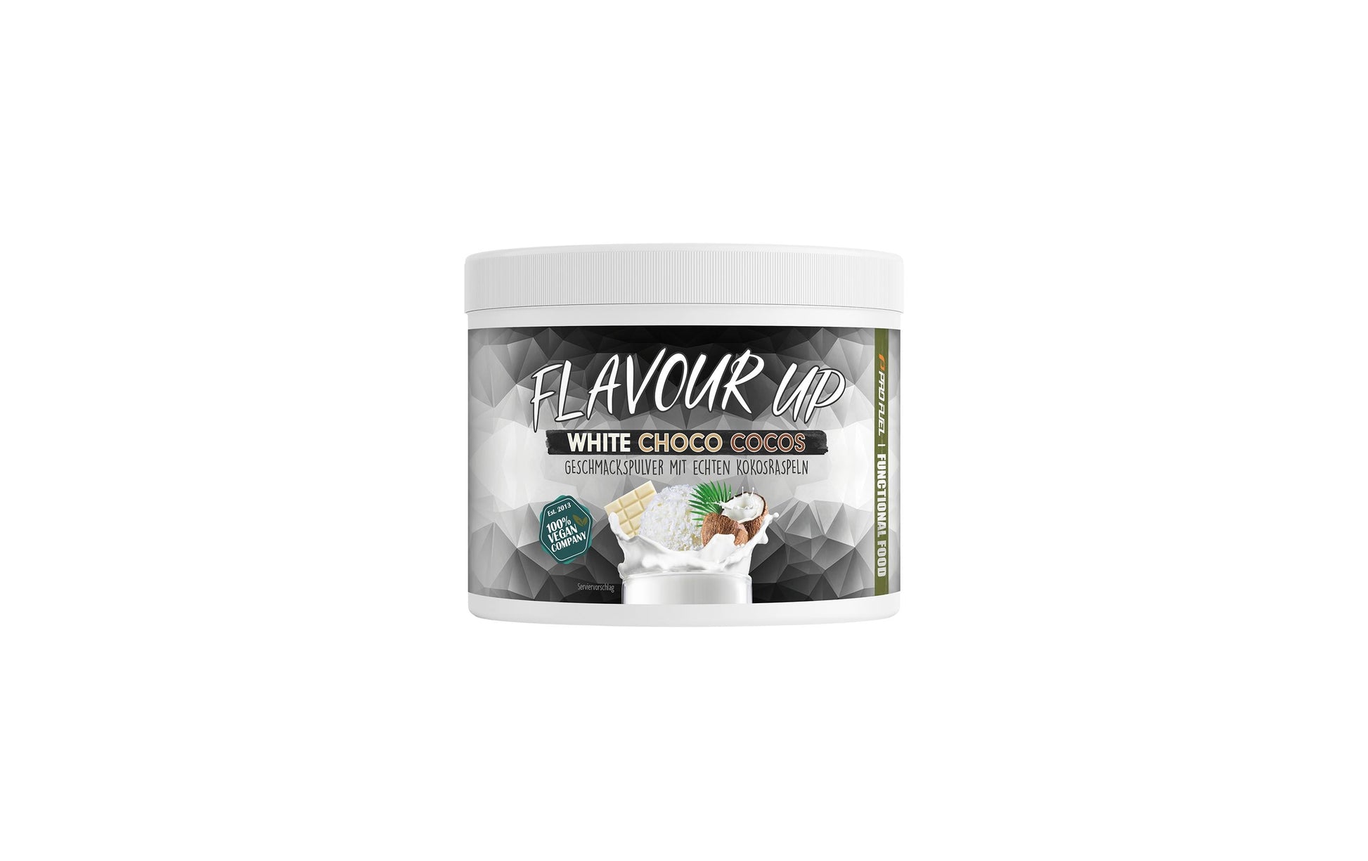 ProFuel Backaroma & Dekor Weisse Schokolade, Kokos Pulver – 250 g