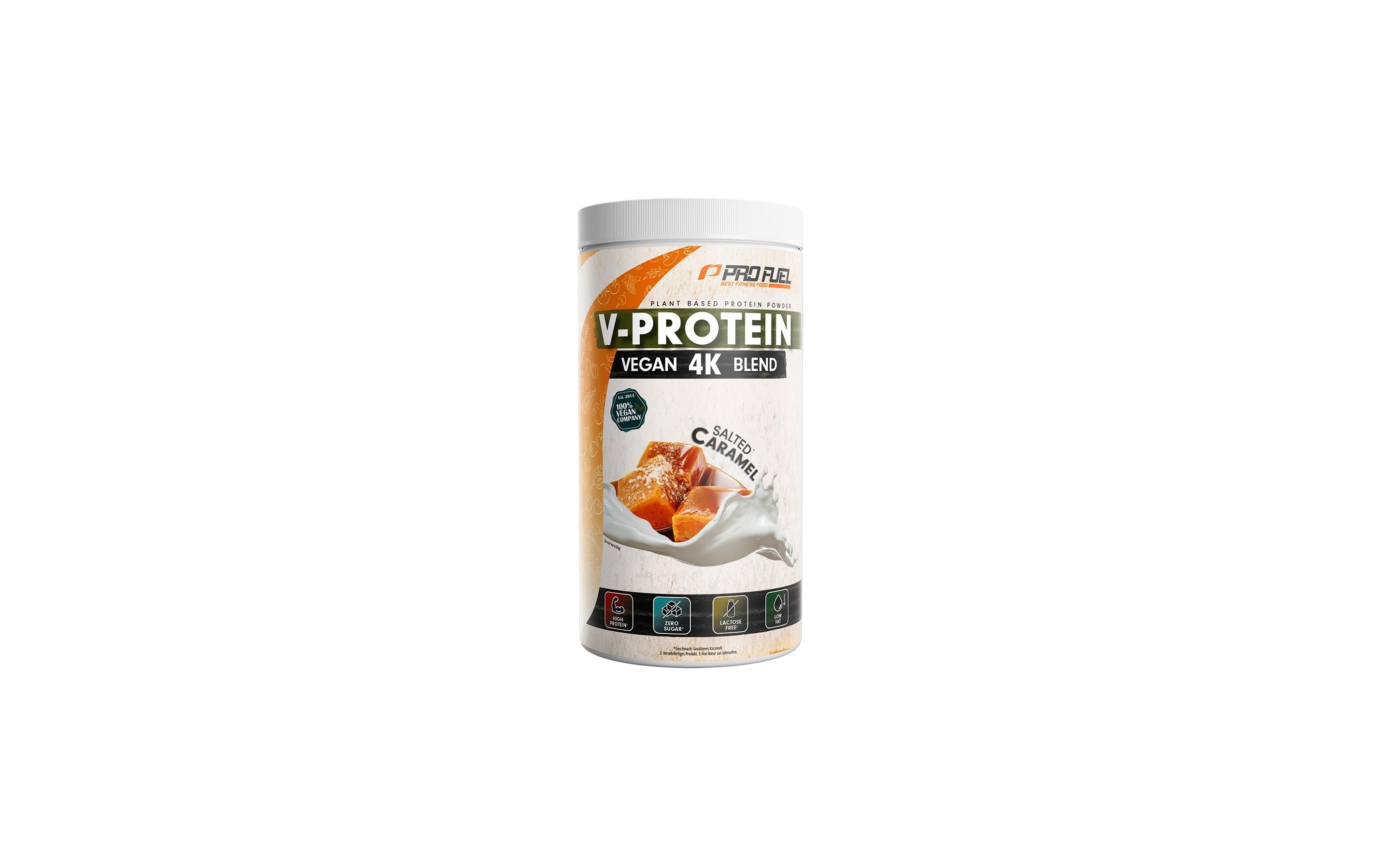 ProFuel Proteinpulver V-Protein 4K Blend Salted Caramel – vegan – 750 g