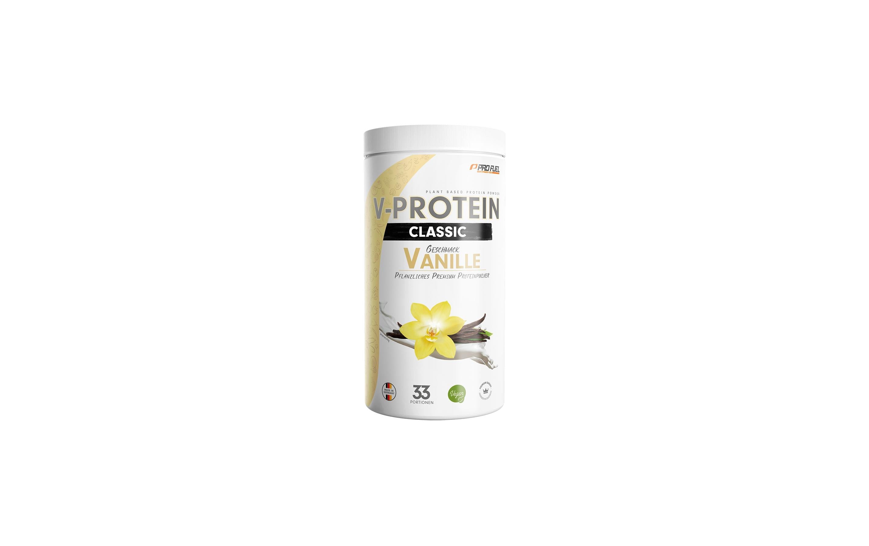 ProFuel Protein-Pulver V-Protein Vanille – glutenfrei, vegan – 1 kg