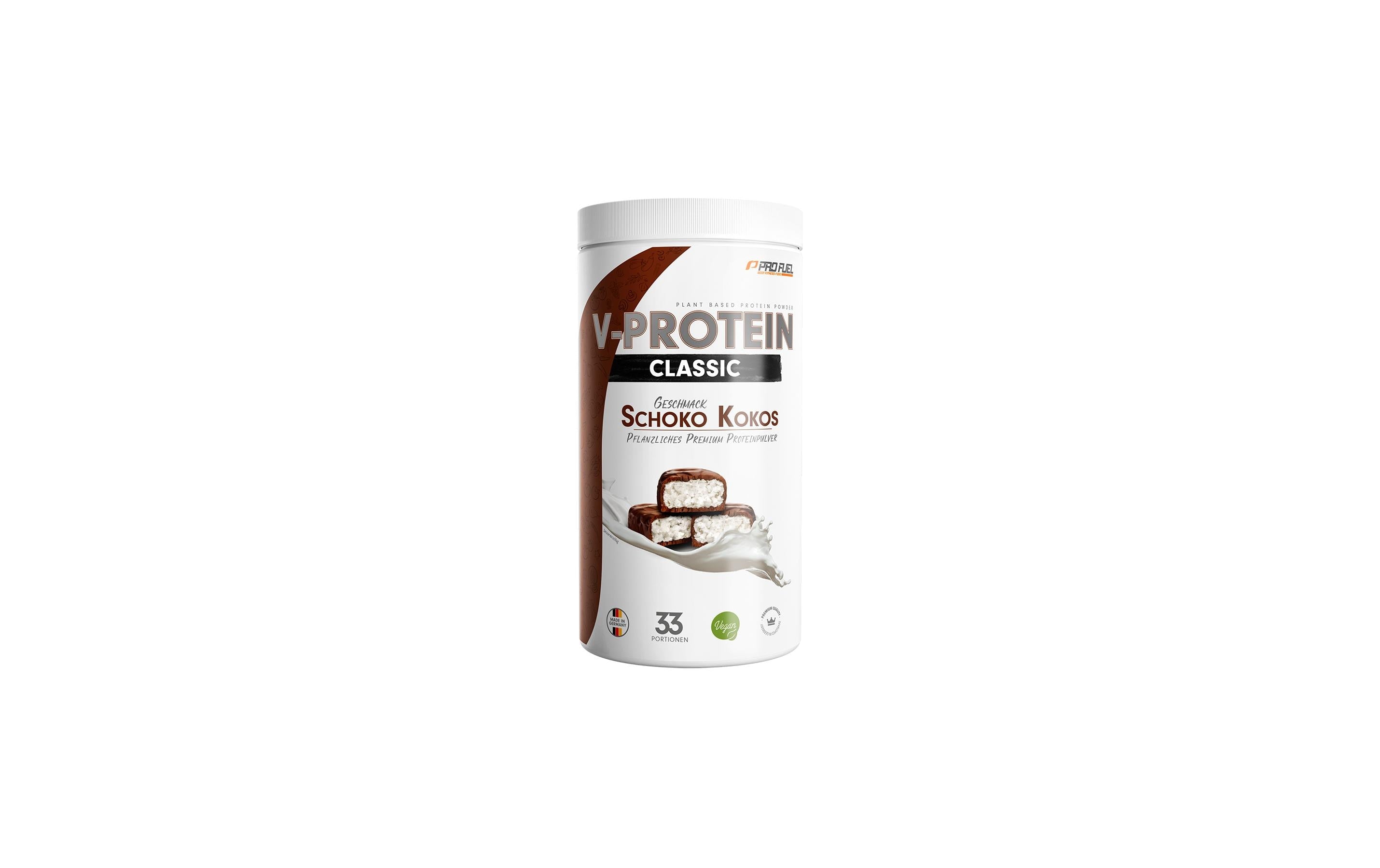 Profuel Eiweisspulver Schokolade Kokos – glutenfrei, vegan – 1 kg
