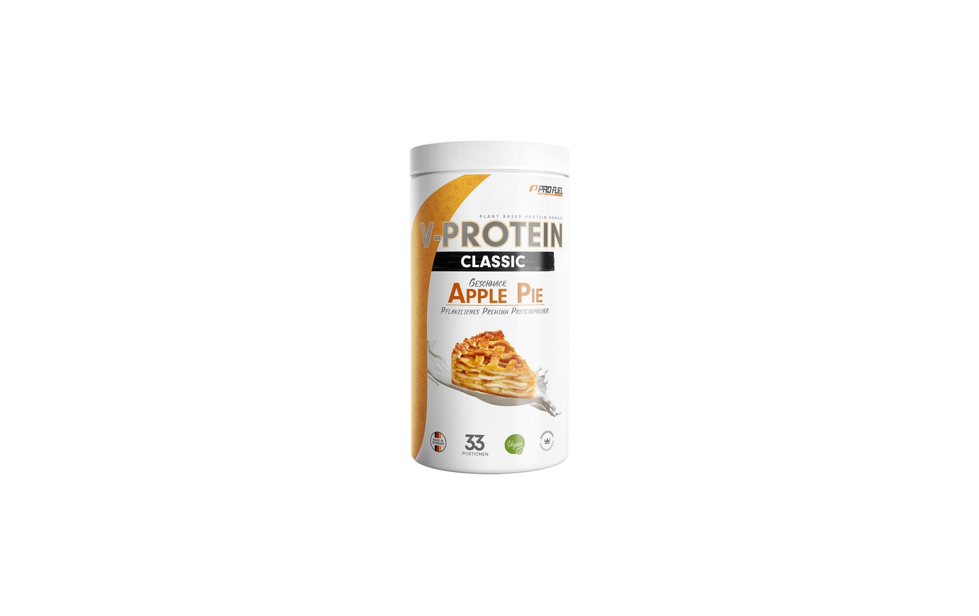 ProFuel Pflanzliches Eiweisspulver Apfel, Zimt – glutenfrei, vegan – 1 kg