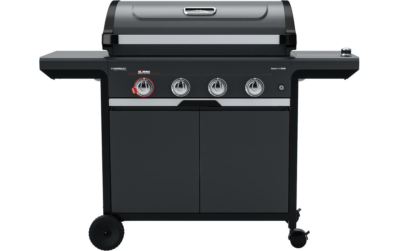 Campingaz Gasgrill Select 4 EXS SBS – 4 Brenner, 3000 cm² Grillfläche, 12,7 kW – Schwarz