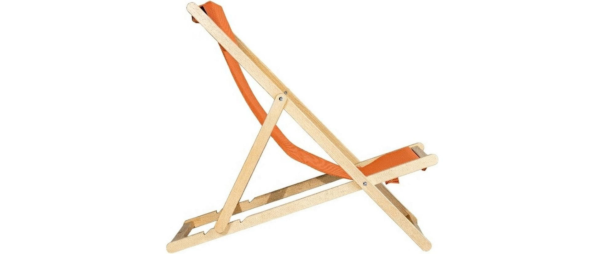 Fiam Kinderstuhl TEXFIL – 60 × 103 × 92 cm – Buche & Walnuss – Orange