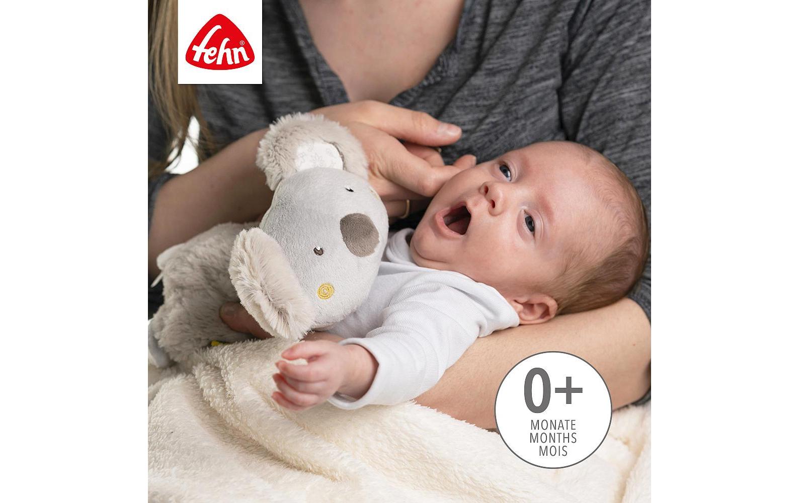 Fehn Wärmetier Koala – Plüsch, Traubenkerne, Grau