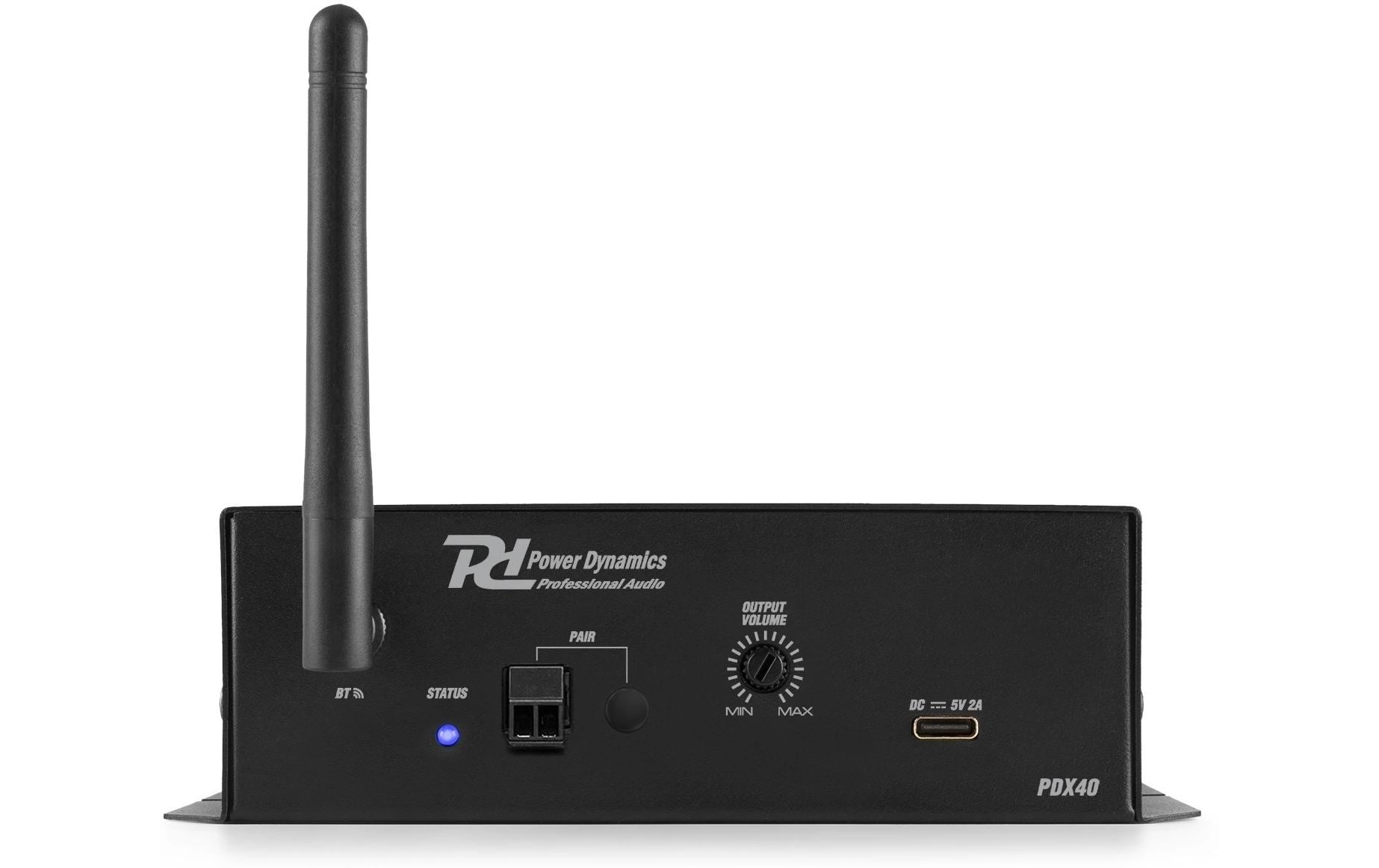 Power Dynamics PDX40 – Bluetooth Audio-Adapter (Tx/Rx) – Schwarz