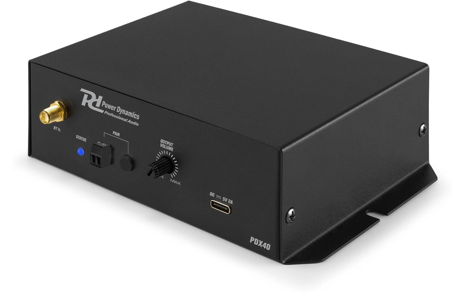 Power Dynamics PDX40 – Bluetooth Audio-Adapter (Tx/Rx) – Schwarz