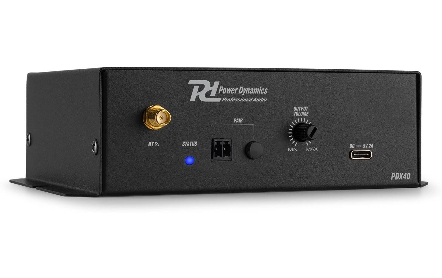 Power Dynamics PDX40 – Bluetooth Audio-Adapter (Tx/Rx) – Schwarz