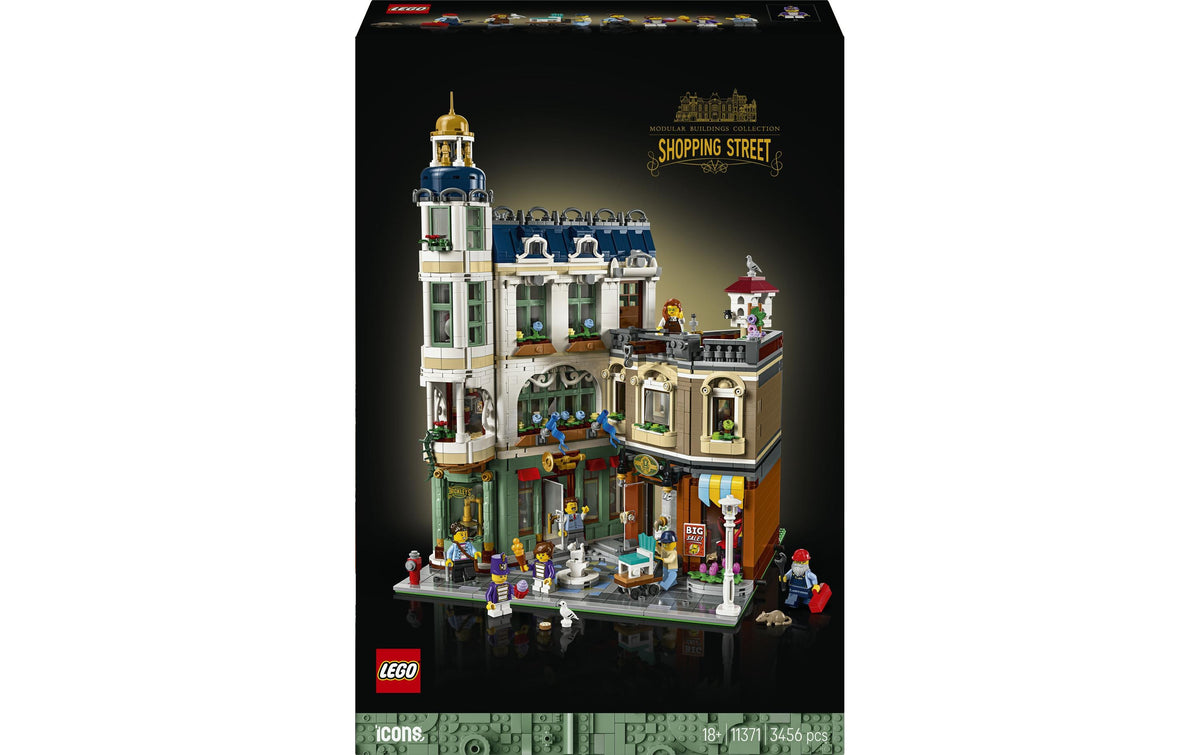 LEGO Icons Einkaufsmeile 3D-Puzzle – 3456 Teile – 55,5×13,2×37,8 cm – ab 18 Jahren