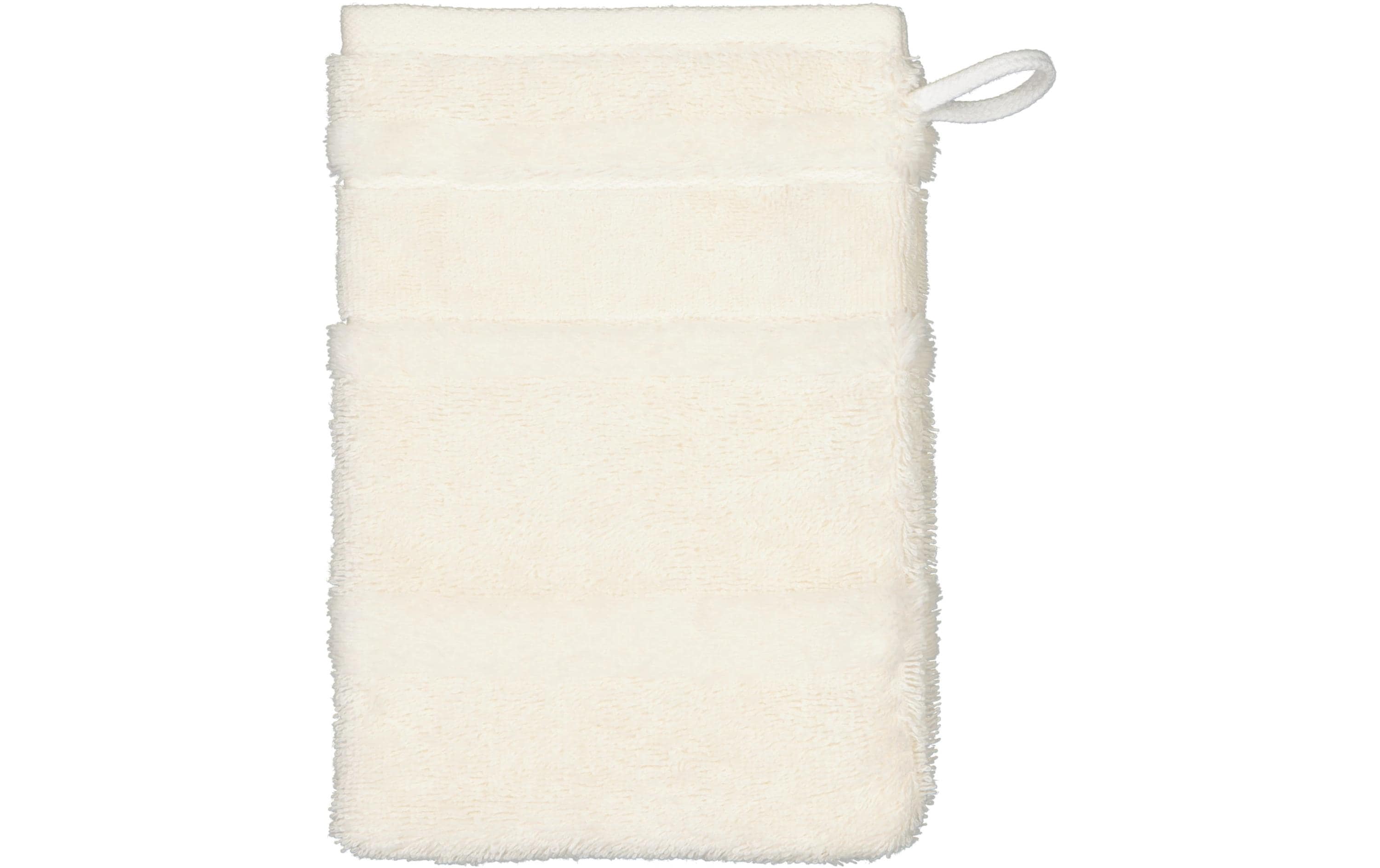 Cawö Waschhandschuh Noblesse – 16 × 22 cm, Beige, Baumwolle, OEKO-TEX