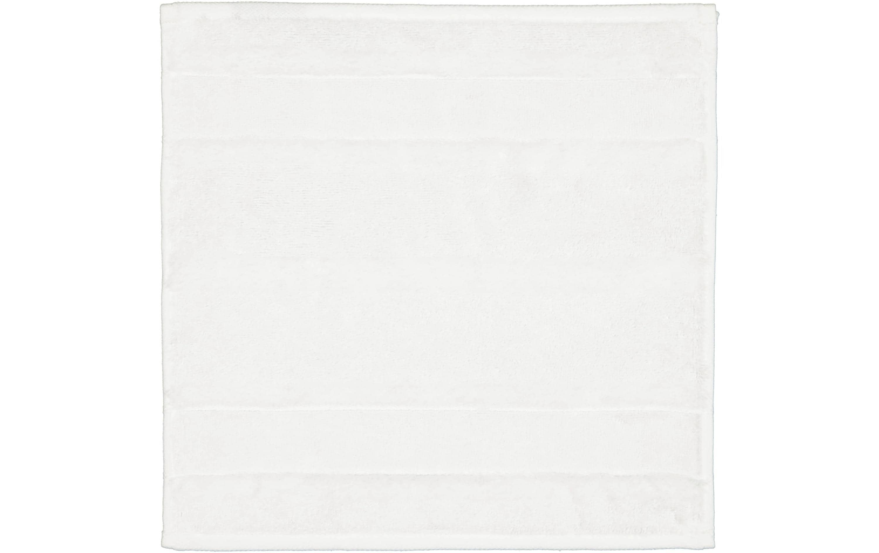 Cawö Waschlappen Noblesse – 30×30 cm, Baumwolle, Weiss
