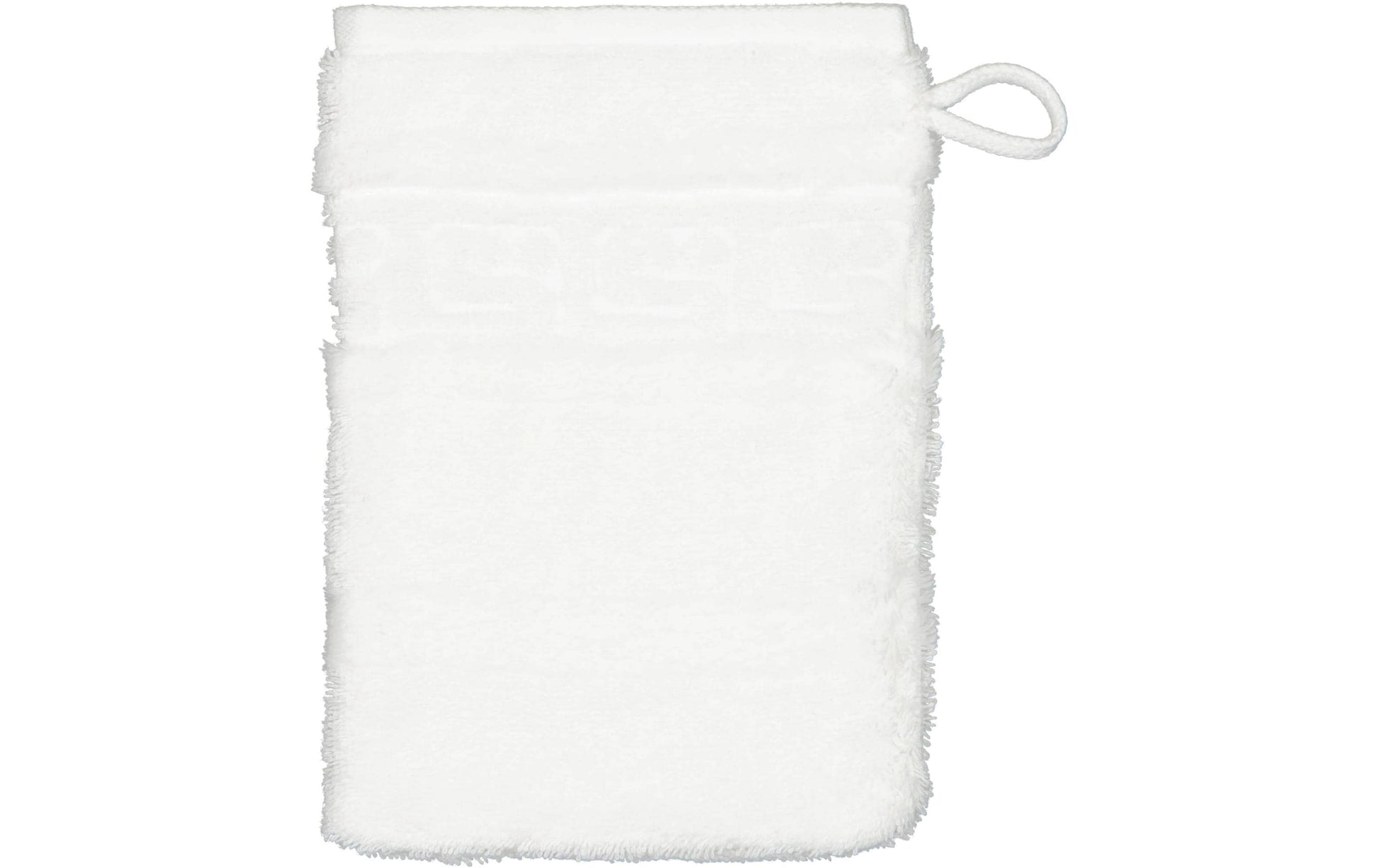 Cawö Waschhandschuh Noblesse – 16×22 cm, Baumwolle, Weiss