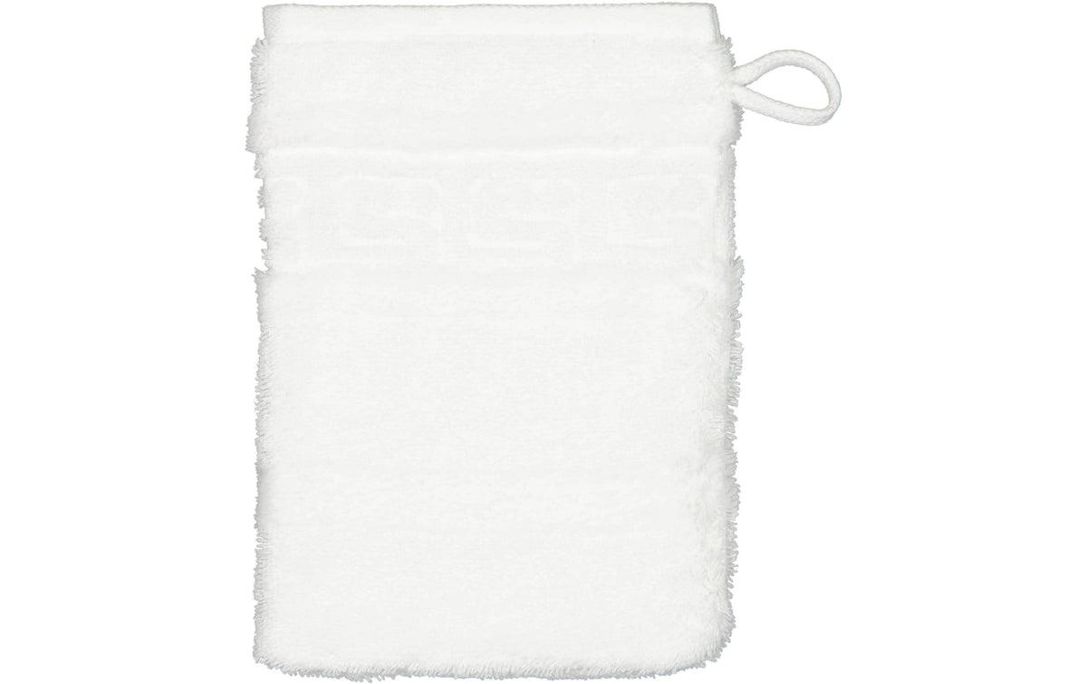 Cawö Waschhandschuh Noblesse – 16×22 cm, Baumwolle, Weiss