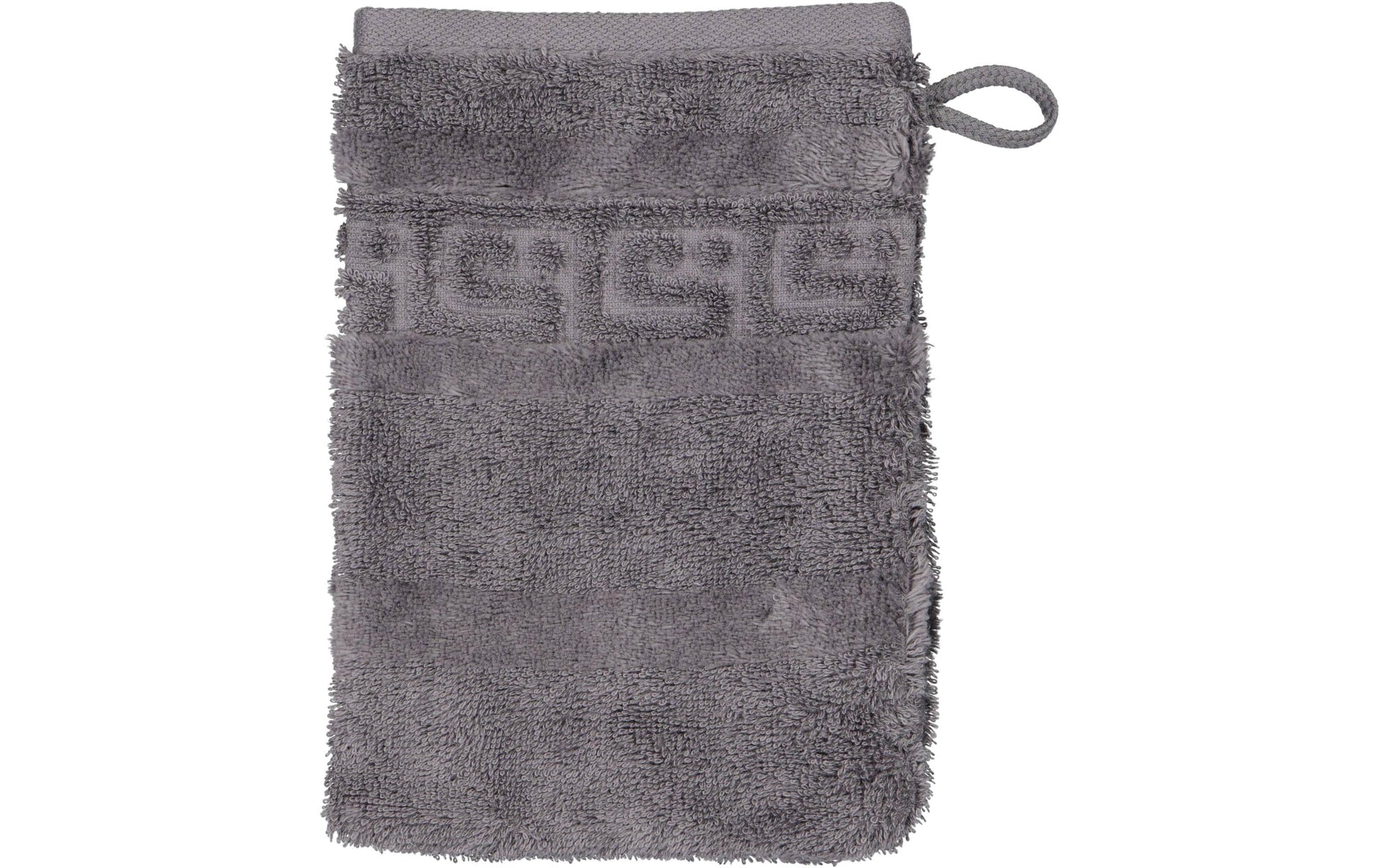 Cawö Waschhandschuh Noblesse – 16×22 cm, Baumwolle, Dunkelgrau