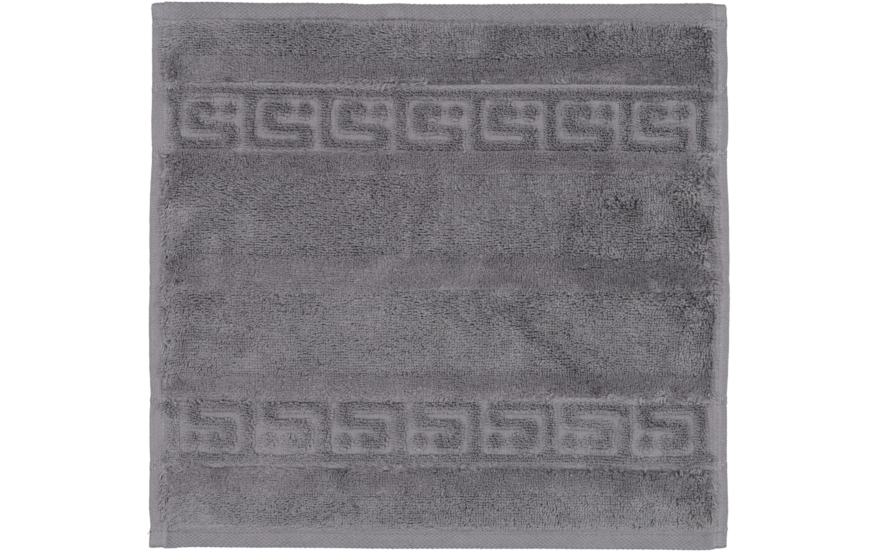 Cawö Waschlappen Noblesse – 30×30 cm, Baumwolle, Dunkelgrau