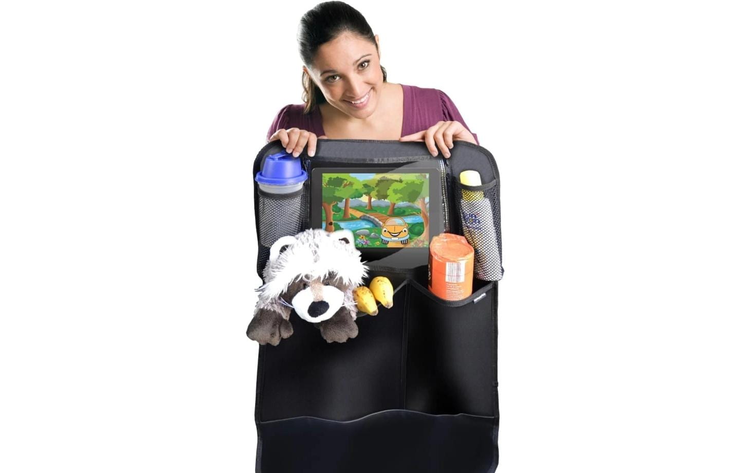 MyHappyRide – Rücklehnenschutz – 46 × 71 cm – Schwarz, Leder
