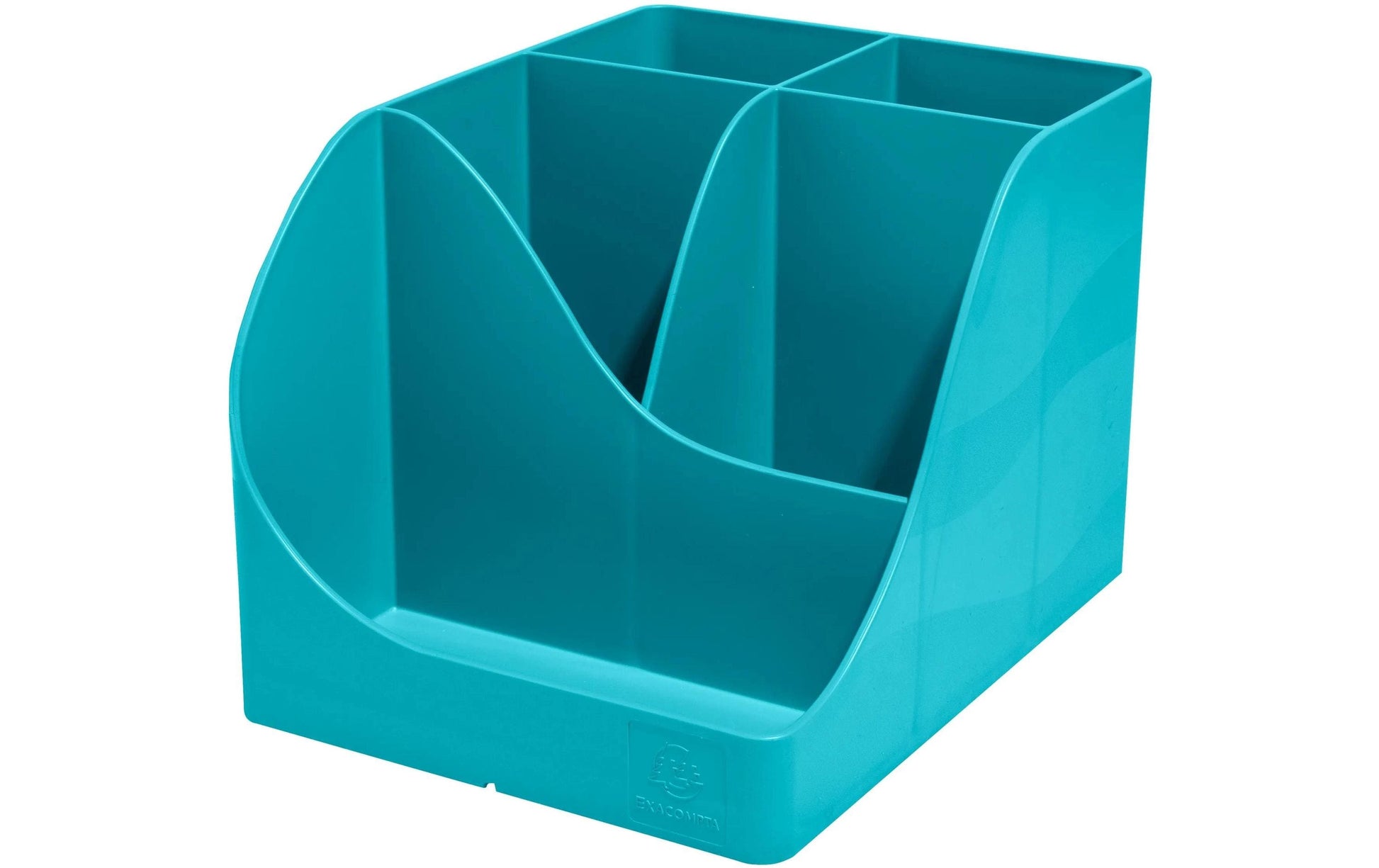 Exacompta Pen-Wave Titan Stifteköcher – 5 Fächer, mehrfarbig, Kunststoff, B 119 × H 155 × T 109 mm