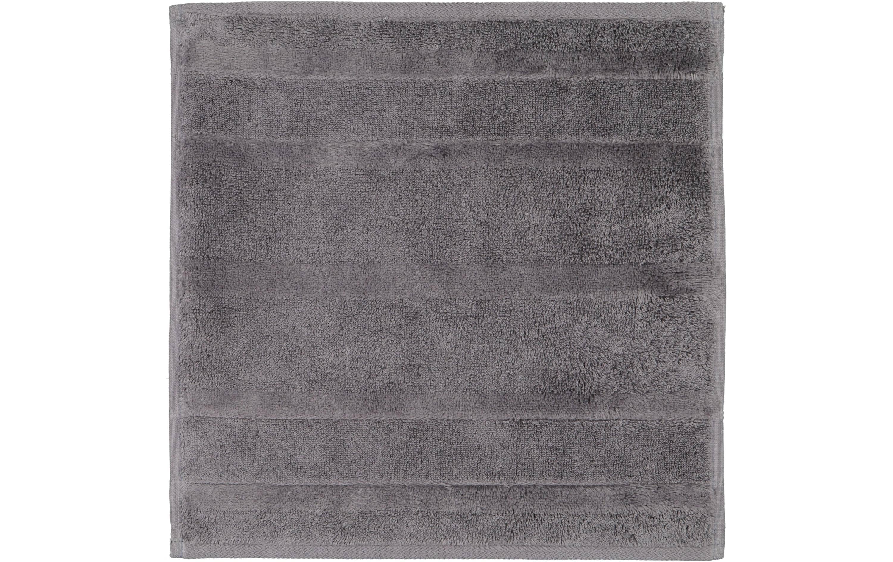 Cawö Seiftuch Noblesse – 30 × 30 cm, Dunkelgrau, Baumwolle, OEKO-TEX