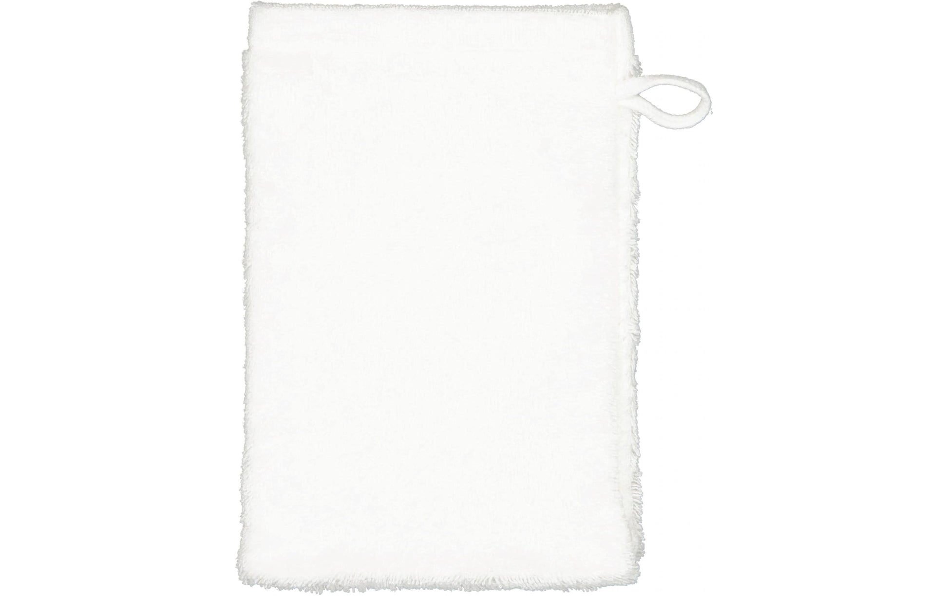 Cawö Waschhandschuh Lifestyle – 16×22 cm, Baumwolle, Weiss