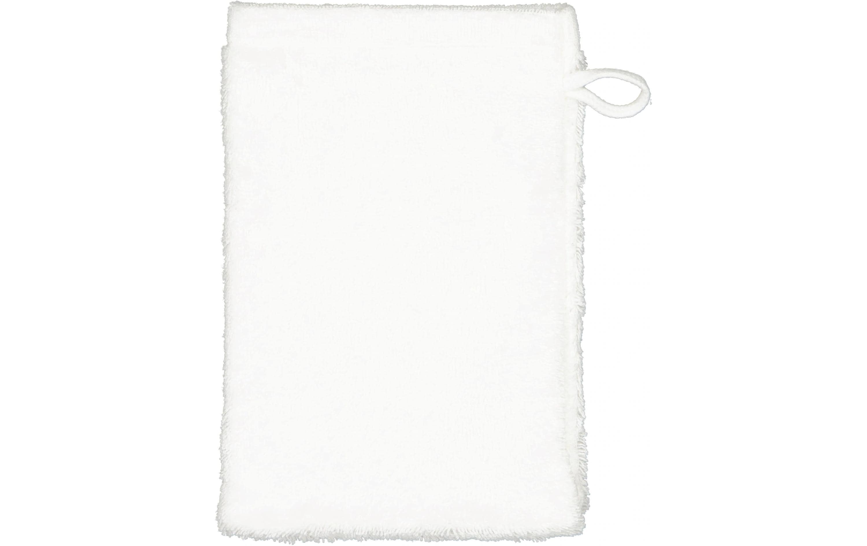Cawö Waschhandschuh Lifestyle – 16×22 cm, Baumwolle, Weiss