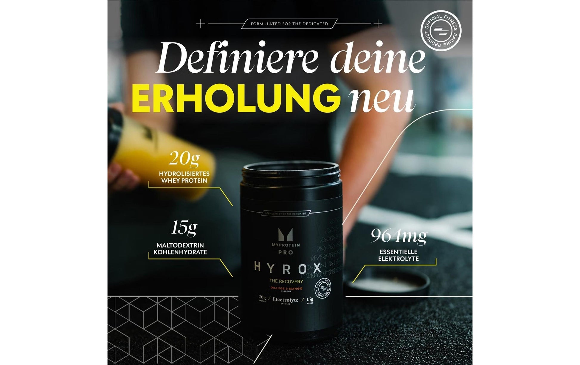 Myprotein Getränkepulver für die Regeneration Orange Mango – 688 g
