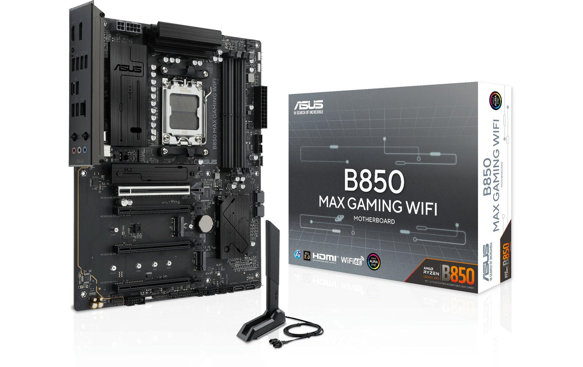 ASUS B850 MAX GAMING WIFI – Mainboard – AM5, AMD B850, ATX, DDR5