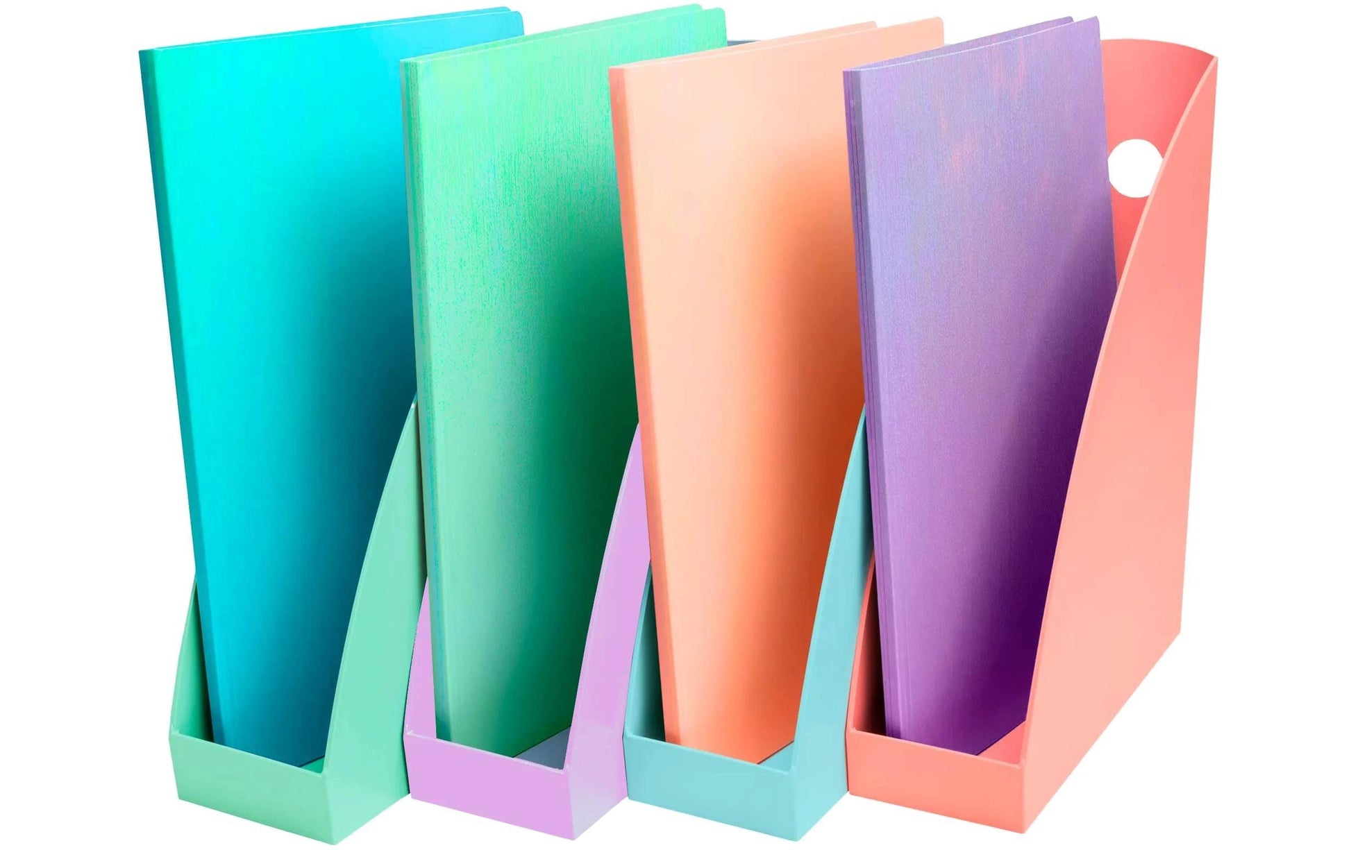 Exacompta Stehsammler – A4 – Kunststoff – Mehrfarbig – 82 × 266 × 305 mm – 4 Stk.