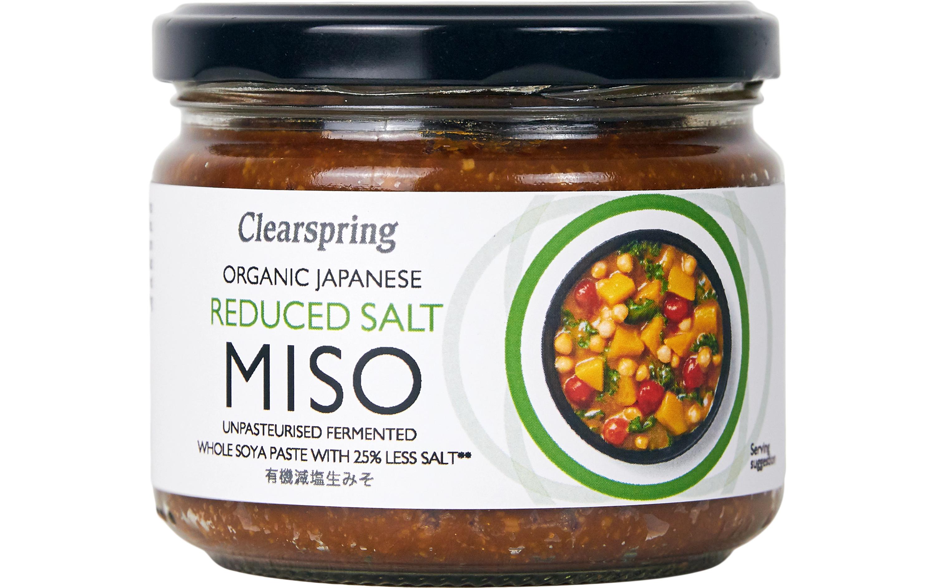 Clearspring Miso Paste Japanisch, Bio, reduzierter Salzgehalt, vegan – 270 g