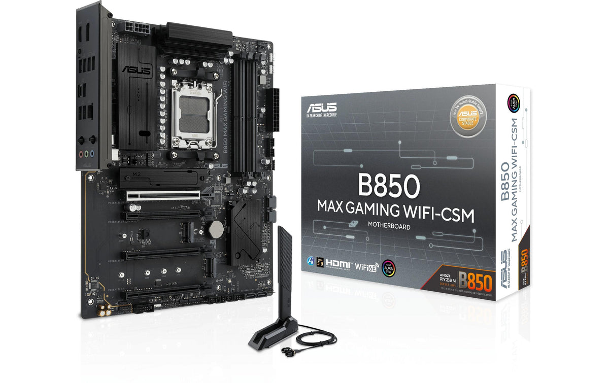 ASUS B850 MAX GAMING WIFI – Mainboard – AM5, AMD B850, ATX, DDR5