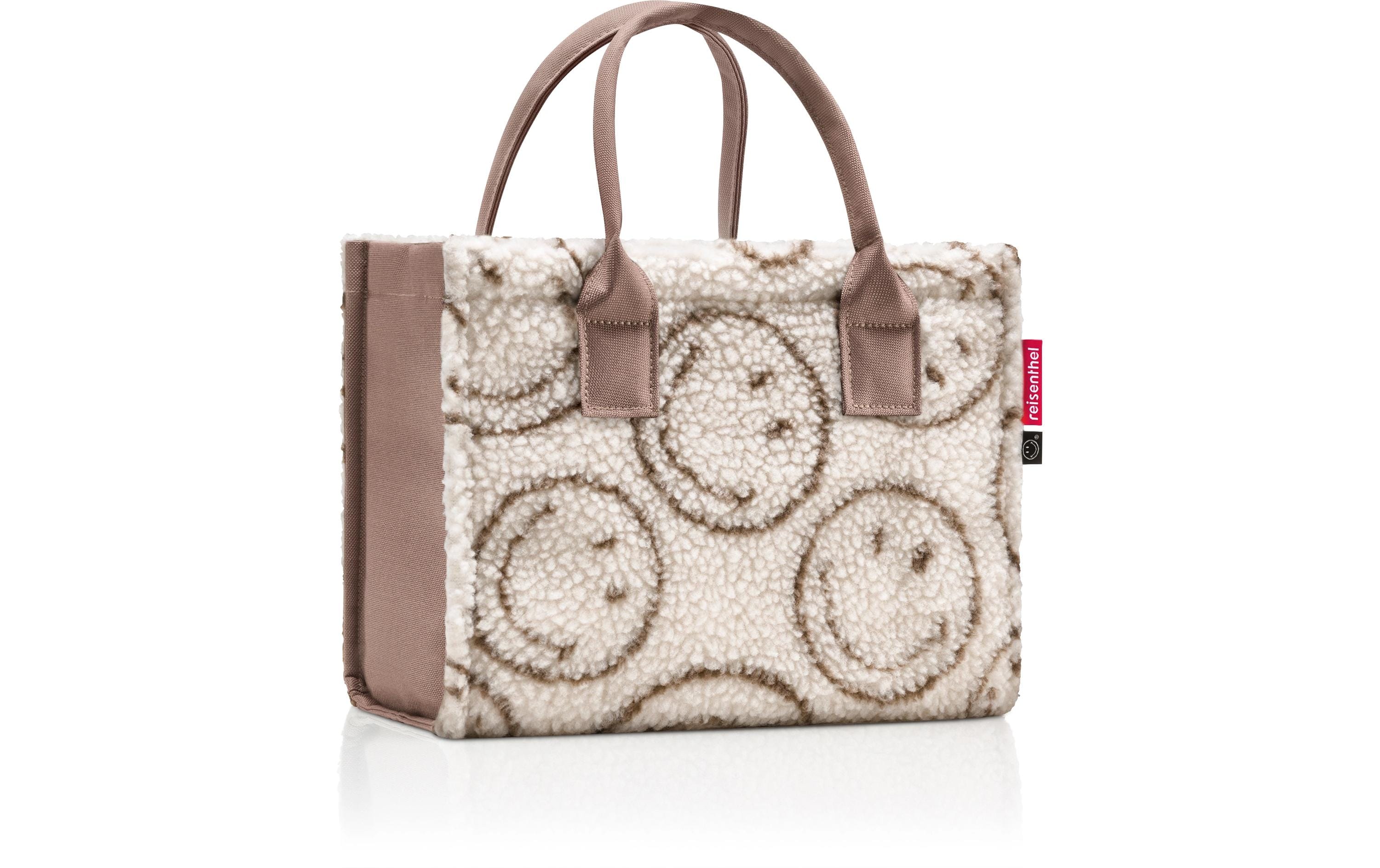 Reisenthel Stofftasche, Polyester, Motiv Smiley Teddy Chocolate, 270×210×140 mm