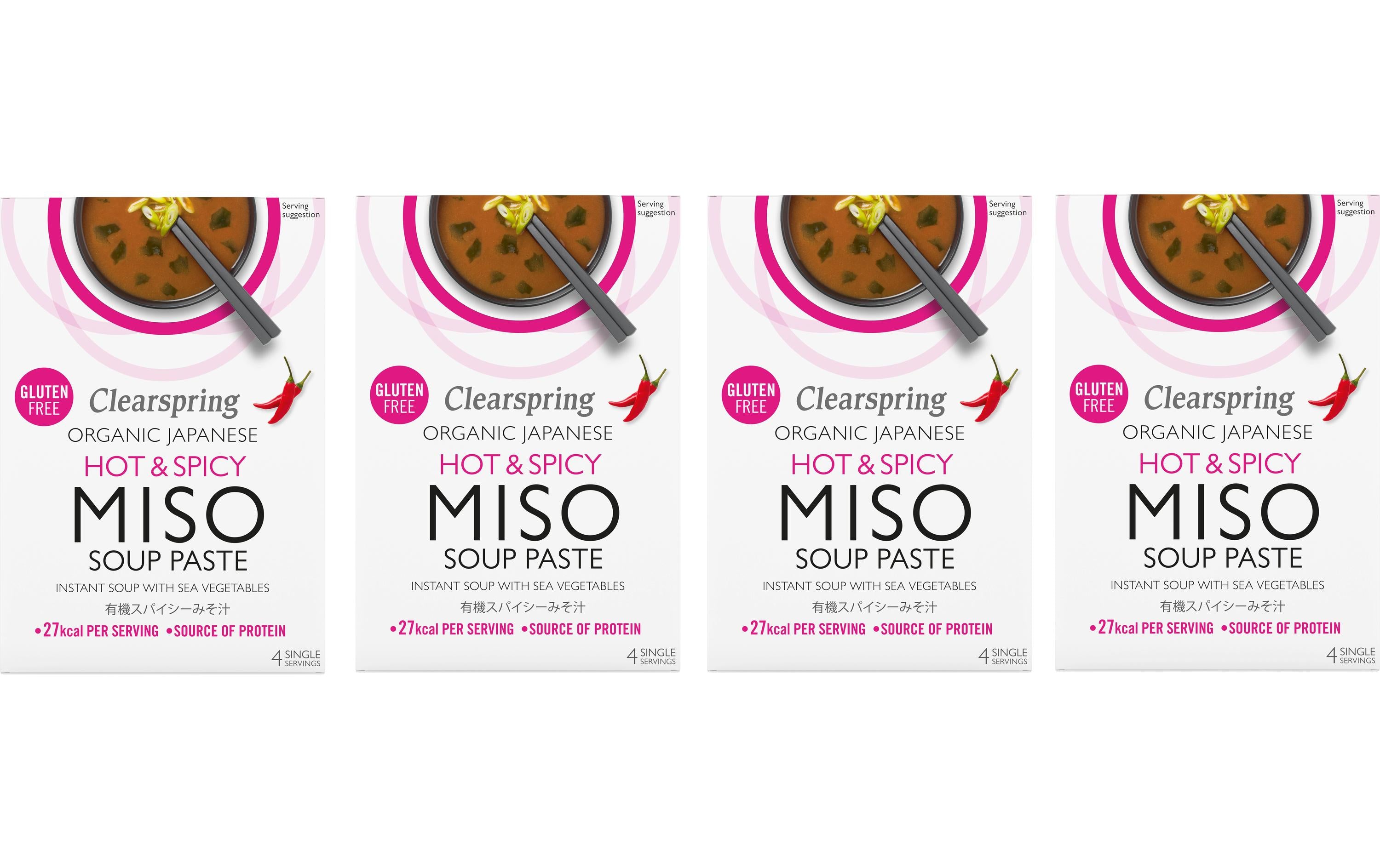 Clearspring Würzpaste braune Miso mit Meeresgemüse, scharf, Bio – 60 g